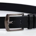 Ремень мужской «Великан» для полных, винт, ширина 3.5 см, пряжка металл, чёрный - Фото 6