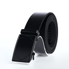 Ремень мужской, ширина 3.5 см, пряжка автомат, чёрный - Фото 3