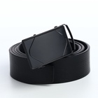 Ремень мужской, ширина 3.5 см, пряжка автомат, чёрный - Фото 4