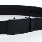 Ремень мужской, ширина 3.5 см, пряжка автомат, чёрный - Фото 6