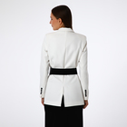 Ремень-резинка женский широкий, 80×10 см, пряжка металл, золотистая, чёрный - Фото 4