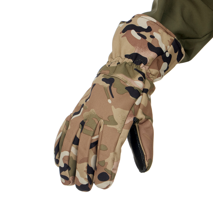 Перчатки тактические Storm tactic утепленные, размер - L, мультикам - Фото 1