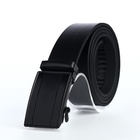 Ремень мужской, ширина 3.5 см, пряжка автомат, чёрный - Фото 2