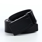 Ремень мужской, ширина 3.5 см, пряжка автомат, чёрный - Фото 3