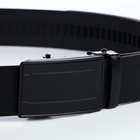 Ремень мужской, ширина 3.5 см, пряжка автомат, чёрный - Фото 6