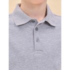 Футболка поло для мальчиков Pelican, рост 152 см, цвет серый - Фото 4