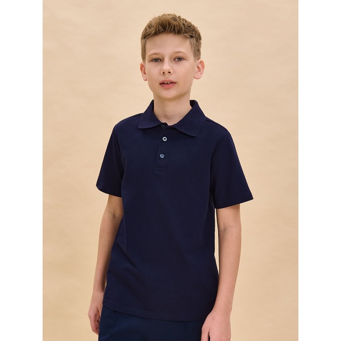 Футболка поло для мальчиков Pelican, рост 158 см, цвет синий - Фото 1