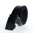 Ремень мужской, 120×3.5 см, пряжка автомат из металла, чёрный - Фото 2