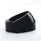 Ремень мужской, 120×3.5 см, пряжка автомат из металла, чёрный - Фото 3