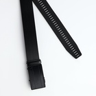 Ремень мужской, 120×3.5 см, пряжка автомат из металла, чёрный - Фото 4