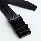 Ремень мужской, 120×3.5 см, пряжка автомат из металла, чёрный - Фото 5