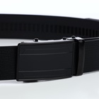 Ремень мужской, 120×3.5 см, пряжка автомат из металла, чёрный - Фото 6
