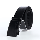 Ремень мужской, ширина 3.5 см, пряжка автомат, чёрный - Фото 4