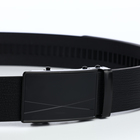 Ремень мужской, ширина 3.5 см, пряжка автомат, чёрный - Фото 5