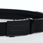Ремень мужской, ширина 3.5 см, пряжка автомат, чёрный - Фото 6