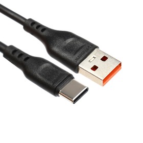 Кабель D-01T, Type-C - USB, 2.4 А, 1 м, черный 10766513