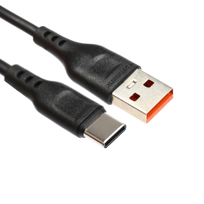 

Кабель D-01T, Type-C - USB, 2.4 А, 1 м, черный