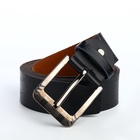 Ремень мужской, ширина 3.5 см, винт, пряжка металл, чёрный - Фото 3