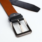 Ремень мужской, ширина 3.5 см, винт, пряжка металл, чёрный - Фото 5