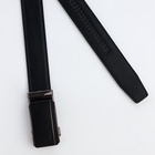 Ремень мужской, ширина 3.6 см, пряжка автомат, чёрный - Фото 4