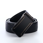 Ремень мужской, натуральная кожа, 120×3.6 см, пряжка автомат, чёрный - Фото 3