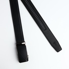 Ремень мужской, ширина 3.6 см, длина 120 см, натуральная кожа, пряжка автомат, чёрный - Фото 4