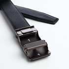 Ремень мужской, ширина 3.6 см, длина 120 см, натуральная кожа, пряжка автомат, чёрный - Фото 5