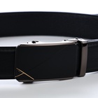 Ремень мужской, ширина 3.6 см, длина 120 см, пряжка автомат, чёрный - Фото 6