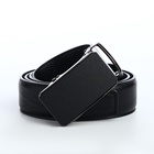 Ремень мужской, регулируемая длина 120 см, ширина 3.6 см, пряжка автомат, чёрный - Фото 3