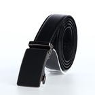Ремень мужской, ширина 3.6 см, пряжка автомат, чёрный - Фото 2