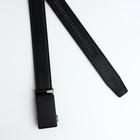 Ремень мужской, ширина 3.6 см, пряжка автомат, чёрный - Фото 4