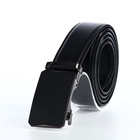 Ремень мужской, регулируемая длина, ширина 3.6 см, пряжка автомат, чёрный - Фото 2