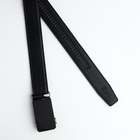 Ремень мужской, регулируемая длина, ширина 3.6 см, пряжка автомат, чёрный - Фото 4