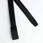 Ремень мужской, ширина 3.5 см, пряжка автомат, чёрный - Фото 4