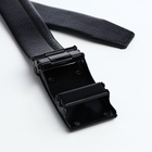 Ремень мужской, ширина 3.5 см, пряжка автомат, чёрный - Фото 5