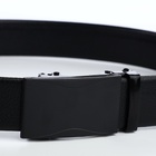 Ремень мужской, ширина 3.5 см, пряжка автомат, чёрный - Фото 6