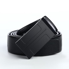 Ремень мужской, ширина 3.5 см, пряжка автомат, чёрный - Фото 3