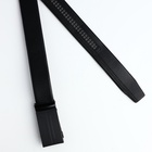 Ремень мужской, ширина 3.5 см, пряжка автомат, чёрный - Фото 4