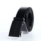 Ремень мужской, ширина 3.5 см, пряжка автомат, чёрный - Фото 2