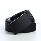 Ремень мужской, ширина 3.5 см, пряжка автомат, чёрный - Фото 3