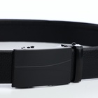 Ремень мужской, ширина 3.5 см, пряжка автомат, чёрный - Фото 6