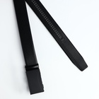 Ремень мужской, ширина 3.5 см, пряжка автомат, чёрный - Фото 4