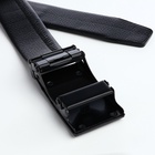 Ремень мужской, ширина 3.5 см, пряжка автомат, чёрный - Фото 5