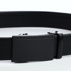Ремень мужской, ширина 3.5 см, пряжка автомат, чёрный - Фото 6