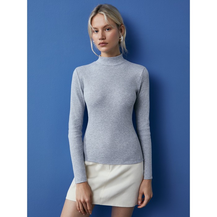 Водолазка женская MiNiMi Fresh, размер 50, цвет grigio melange - Фото 1