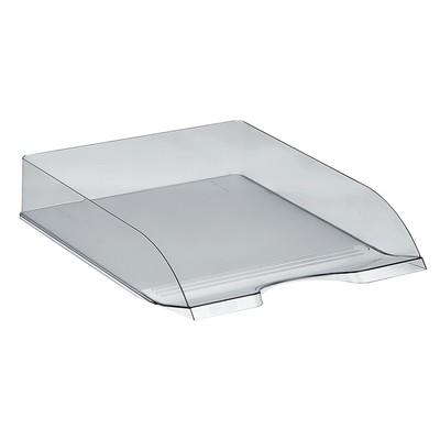 Лоток для бумаг горизонтальный Стамм "Дельта", тонированный серый