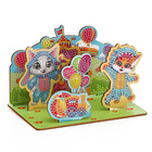 Алмазная мозаика для детей с частичным заполнением на фигурках «Милые Зверята» - Фото 3