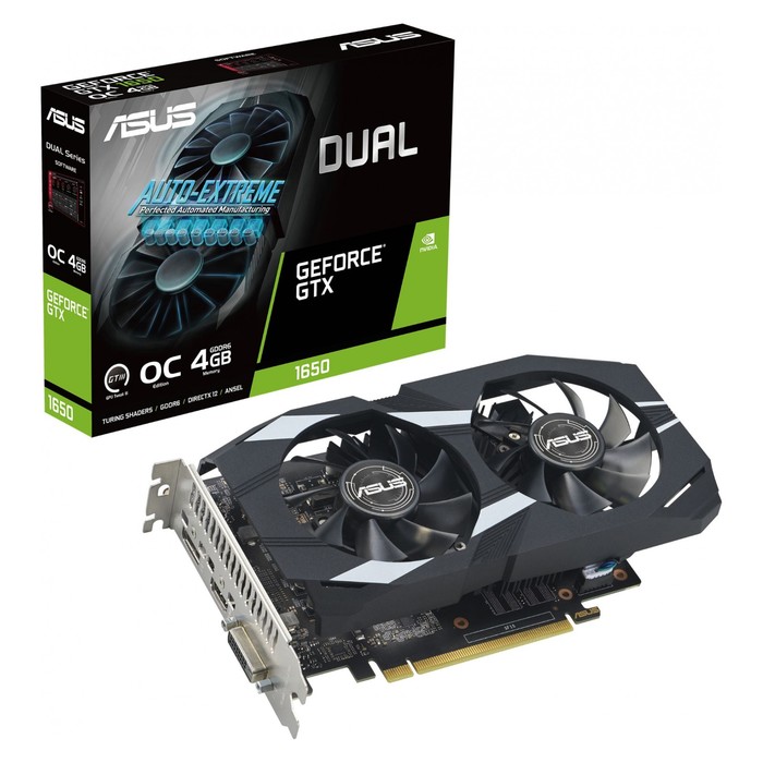 Видеокарта Asus PCI-E DUAL-GTX1650-O4GD6-P-EVO NVIDIA GeForce GTX 1650 4Gb 128bit GDDR6 175   106852 - фото 51655391