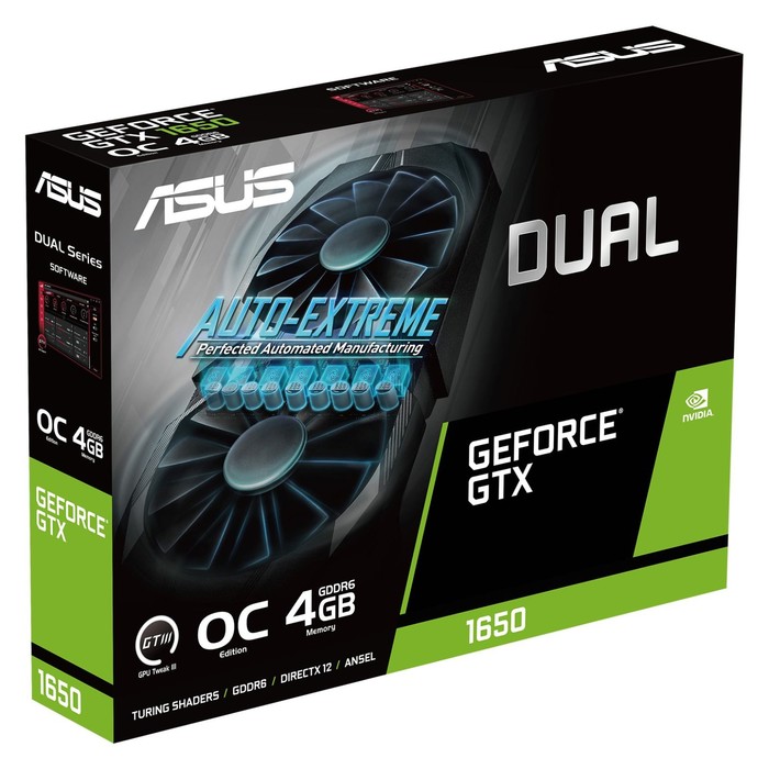 Видеокарта Asus PCI-E DUAL-GTX1650-O4GD6-P-EVO NVIDIA GeForce GTX 1650 4Gb 128bit GDDR6 175   106852 - фото 51655392