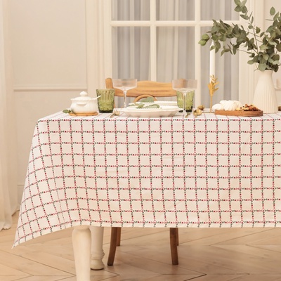 Скатерть «Этель» Flower Cage, 110×149 см, 100% хлопок, рогожка 186 г/м²